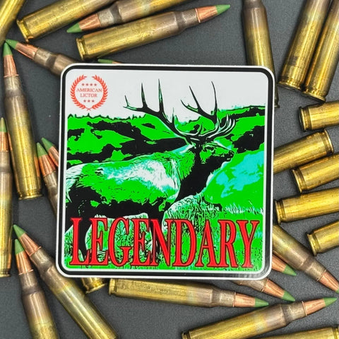 Legendary Elk Nature Sticker 3 Inch – American Made Wild Life Decal | Made in USA American Lictor  Vinyl Stickers