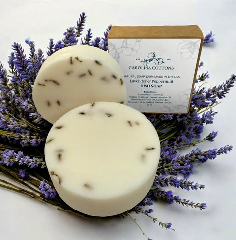 Lemon Rosemary Dish Soap Bar – Natural Zero Waste Cleanser | Made in USA Carolina Cottons  Dish Soap