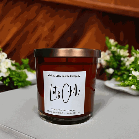 Let's Chill Luxury Candle Wick and Glow Candle Company™  Candles