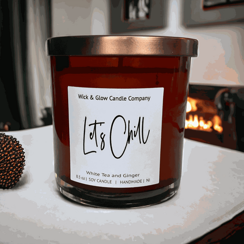 Let's Chill Luxury Candle Wick and Glow Candle Company™  Candles