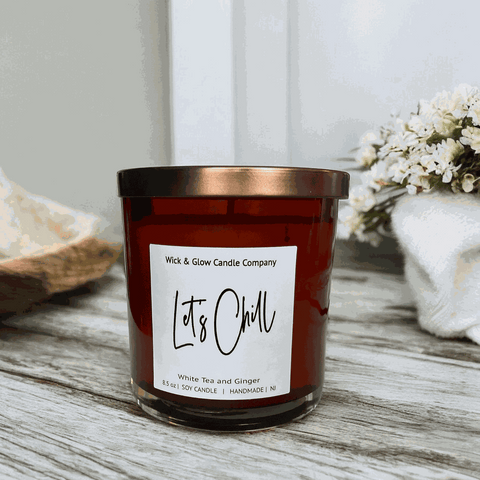 Let's Chill Luxury Candle Wick and Glow Candle Company™  Candles
