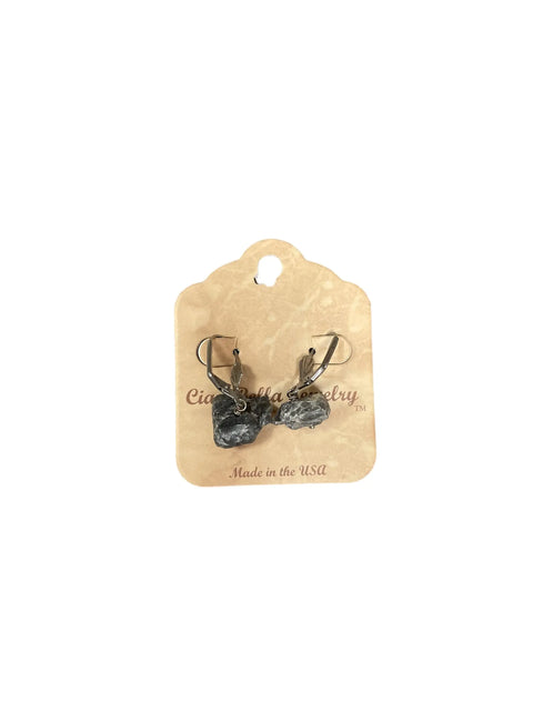 Leverback Earrings with Rose Quartz and Gemstone Rocks – Michelle Marie Boutique | Made in USA Michelle Marie Boutique  Earrings