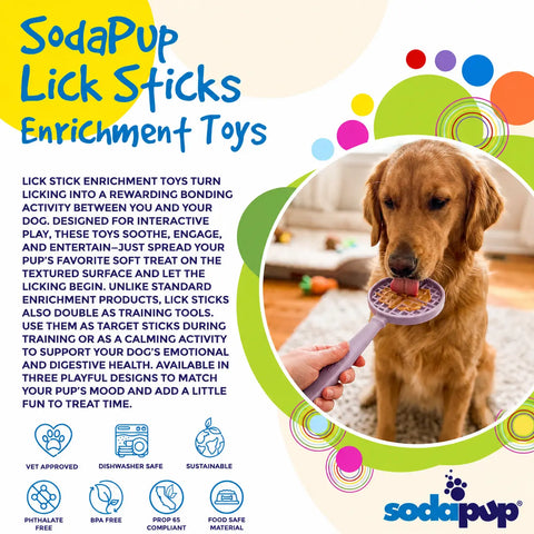 Lick Stick Dog Enrichment Toy 11.5 Inch – Interactive Treat Toy | Made in USA SodaPup  EMAT