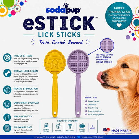 Lick Stick Dog Enrichment Toy 11.5 Inch – Interactive Treat Toy | Made in USA SodaPup  EMAT