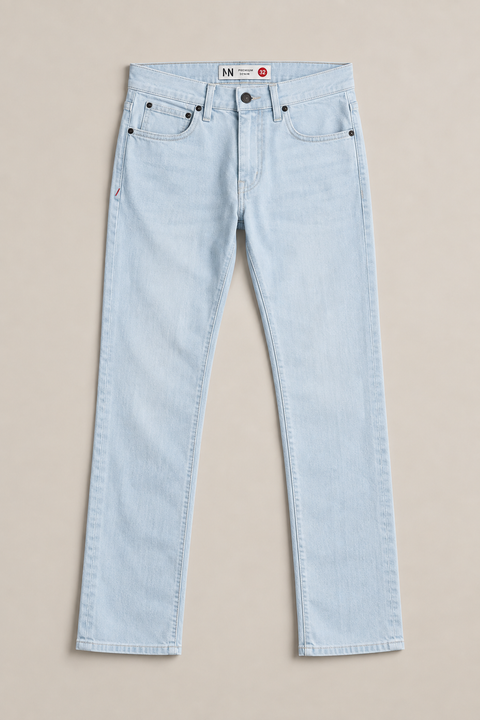 Nelson Slim Straight Jeans Ultra Light Wash – Premium Comfort Denim | Made in USA Marc Nelson  Denim Jeans