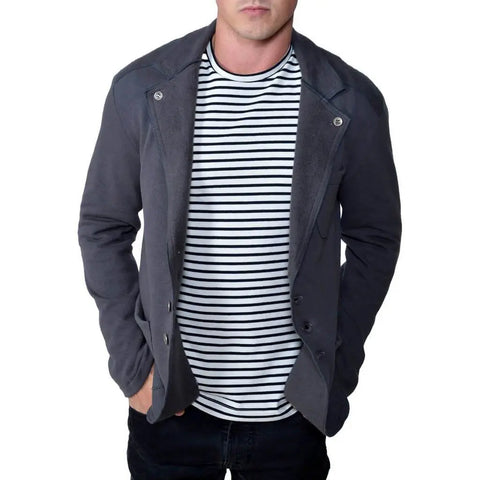 Lightweight Fleece Blazer Hunter Jacket – Organic Cotton Casual Wear | Made in USA Spiritex | Sustainable Apparel  Men's Jackets, Vests, & Cardigans