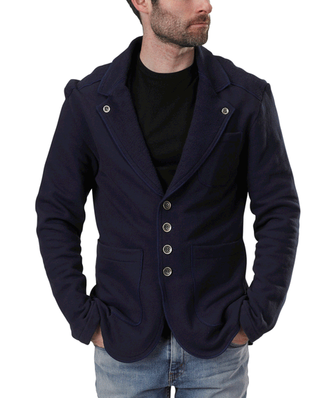 Lightweight Fleece Blazer Hunter Jacket – Organic Cotton Casual Wear | Made in USA Spiritex | Sustainable Apparel  Men's Jackets, Vests, & Cardigans