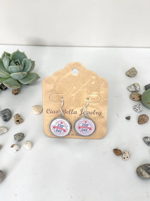 Limited Edition 250th Anniversary Military Drop Earrings – U.S. Army Navy Marine Commemorative Jewelry | Made in USA Michelle Marie Boutique  Earrings
