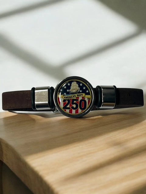 Limited Edition 250th Anniversary Navy Cork Bracelet – Patriotic Handmade Wristband | Made in USA Michelle Marie Boutique  Bracelets