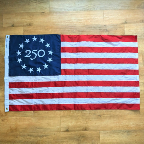 Limited Edition 250th Betsy Ross Flag Freedom Flag and Pole 