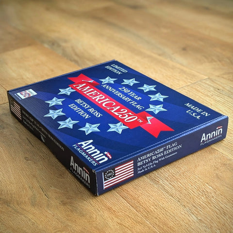 Limited Edition 250th Betsy Ross Flag Freedom Flag and Pole 