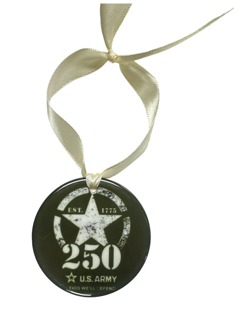 Limited Edition 3 Inch Ceramic Military Ornament – 250th Anniversary Tribute – Personalized U.S. Army Navy Marine | Made in USA Michelle Marie Boutique  Ornament