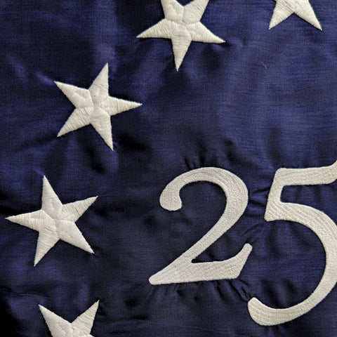 Limited Edition Betsy Ross Flag with 250th Anniversary Emblem – Commemorative Nylon Flag | Made in USA Freedom Flag and Pole 