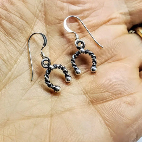 Limited Edition Handmade Sterling Silver Horseshoe Necklace, Earrings, Or Set – Alexa Martha Designs | Made in USA Alexa Martha Designs  Necklace