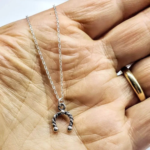 Limited Edition Handmade Sterling Silver Horseshoe Necklace, Earrings, Or Set – Alexa Martha Designs | Made in USA Alexa Martha Designs  Necklace