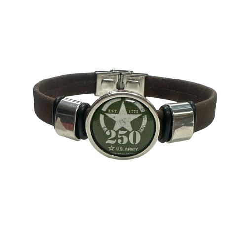 Limited Edition Unisex Brown Army Cork Bracelet - 250th Anniversary Collection |  Made in the USA | Officially Licensed Michelle Marie Boutique  Bracelets