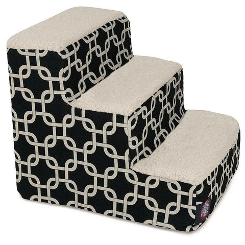 Links 3 Step Pet Stairs – Soft Plush Non-Slip Steps | Made in USA Majestic Pet