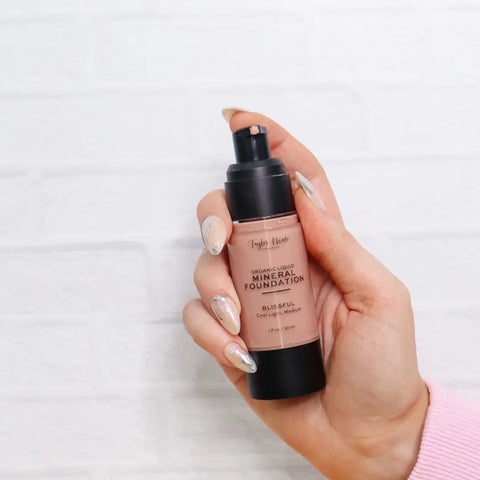 Liquid Mineral Foundation | Oil-Free, Lightweight Taylor Made Organics  foundation