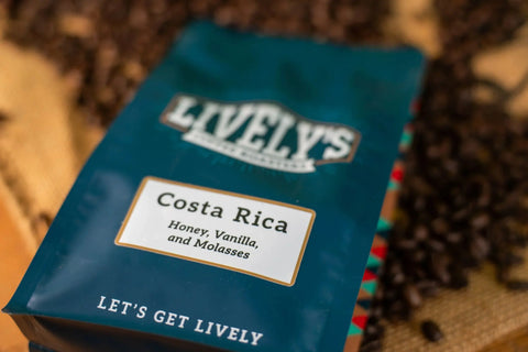 Lively's Costa Rica Coffee – 12oz Artisan Roast | Roasted in USA Lively's Coffee Roasters  Coffee