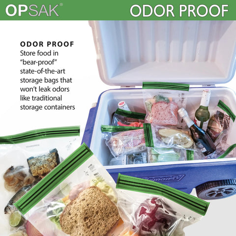 Loksak OPSAK Odorproof Resealable Dry Storage Bags 12x20 Inch – 2 Pack | Made in USA LOKSAK