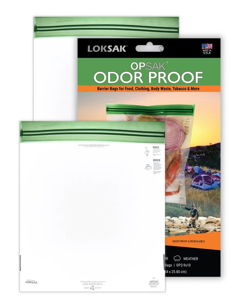 Loksak Opsak Odorproof Resealable Dry Bags 9x10 Inch 2-Pack – Waterproof Storage | Made in USA LOKSAK