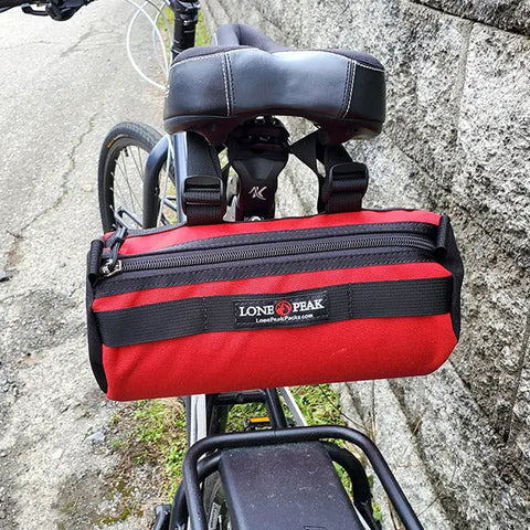 Lone Peak Barrel Handlebar Bag 10 Inch – Durable Nylon | Made in USA Lone Peak Packs 