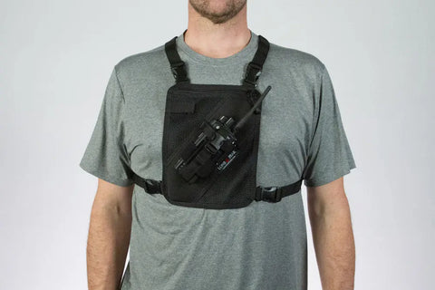 Lone Peak Small Radio Chest Pack 9x8 Inch Padded Carry Harness Made in USA Lone Peak Packs 