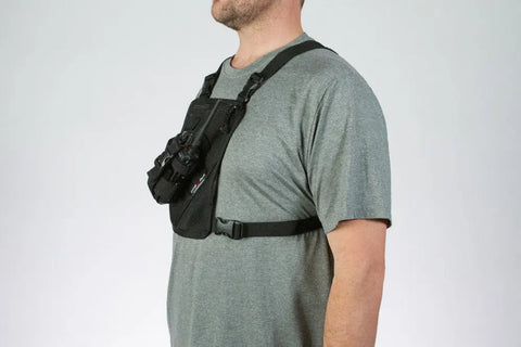 Lone Peak Small Radio Chest Pack 9x8 Inch Padded Carry Harness Made in USA Lone Peak Packs 