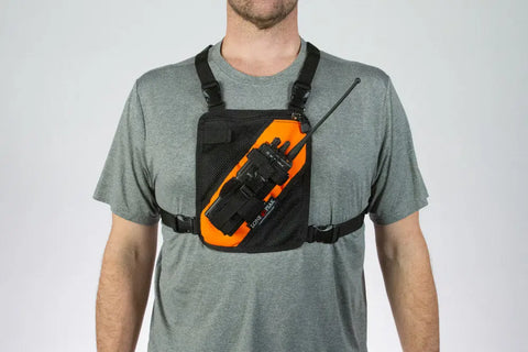 Lone Peak Small Radio Chest Pack 9x8 Inch Padded Carry Harness Made in USA Lone Peak Packs 