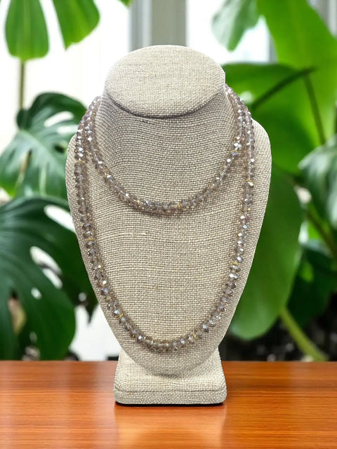 Long Beaded Necklace – Multi-Color Elegant Design with Gold and Stainless Steel Accents | Made in USA Michelle Marie Boutique  Necklaces
