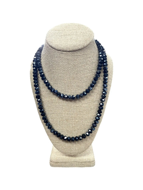 Long Beaded Necklace – Multi-Color Elegant Design with Gold and Stainless Steel Accents | Made in USA Michelle Marie Boutique  Necklaces