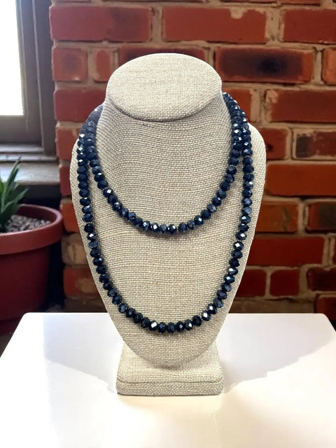 Long Beaded Necklace – Multi-Color Elegant Design with Gold and Stainless Steel Accents | Made in USA Michelle Marie Boutique  Necklaces