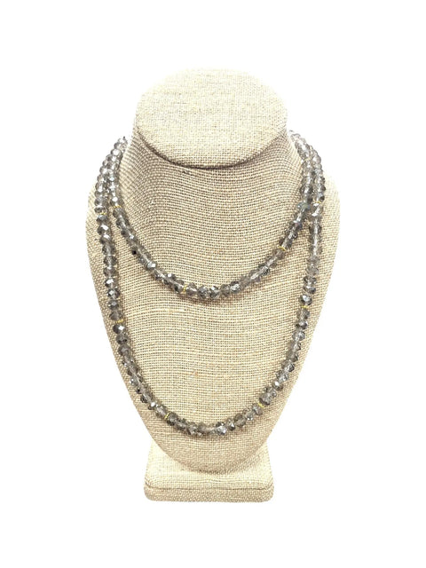 Long Beaded Necklace – Multi-Color Elegant Design with Gold and Stainless Steel Accents | Made in USA Michelle Marie Boutique  Necklaces
