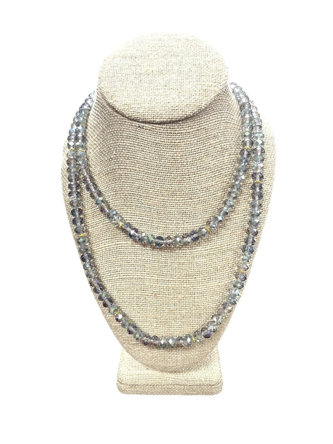 Long Beaded Necklace – Multi-Color Elegant Design with Gold and Stainless Steel Accents | Made in USA Michelle Marie Boutique  Necklaces