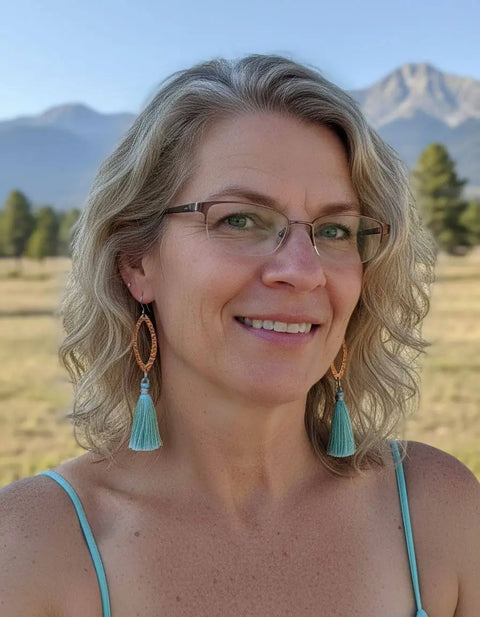 Long Copper Embossed Silk Tassel Earrings in Various Colors Alexa Martha Designs  Earrings