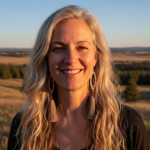 Long Copper Embossed Silk Tassel Earrings in Various Colors Alexa Martha Designs  Earrings