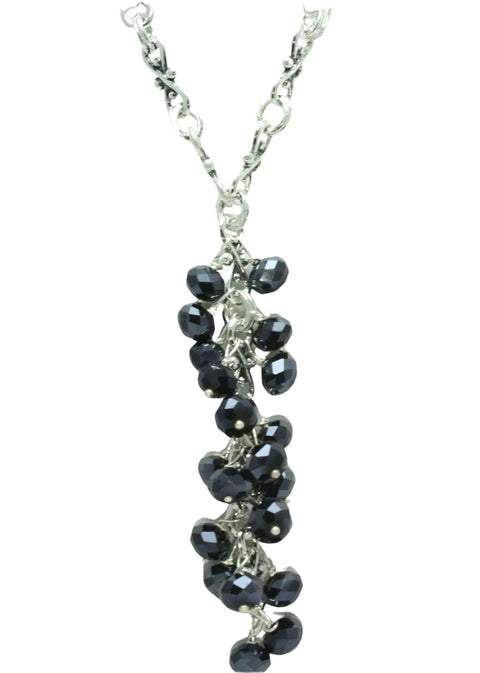 Long Crystal Cluster Necklace Michelle Marie Boutique  necklace