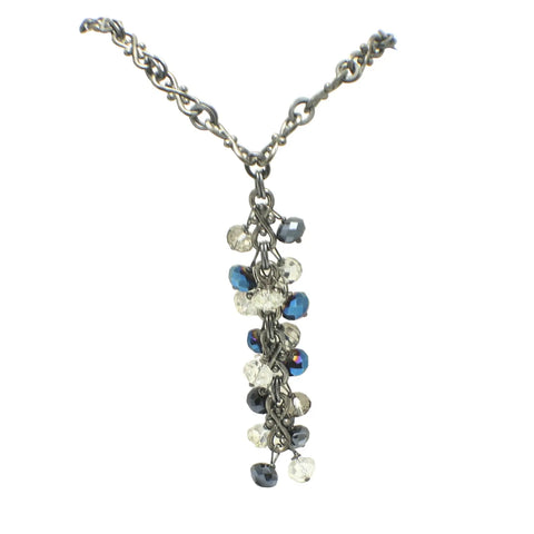 Long Crystal Cluster Necklace Michelle Marie Boutique  necklace