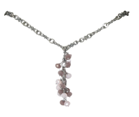 Long Crystal Cluster Necklace Michelle Marie Boutique  necklace