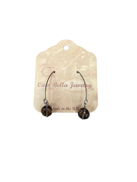 Long Sterling Silver Kidney Wire Earrings With Amethyst Gemstones – Handmade | Made in USA Michelle Marie Boutique  Earrings