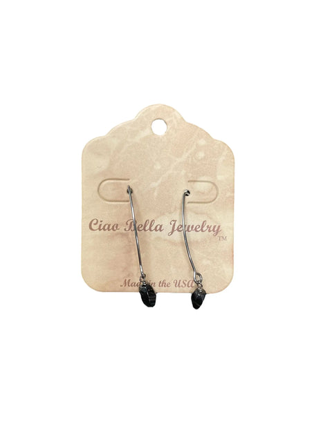 Long Sterling Silver Kidney Wire Earrings With Amethyst Gemstones – Handmade | Made in USA Michelle Marie Boutique  Earrings