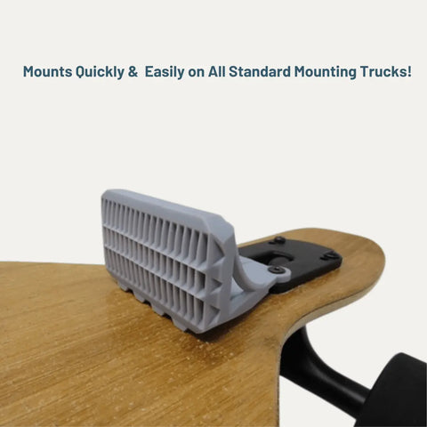 Longboard or Electric Skateboard Foot Stop - Improved Traction, Balance, and Control for the Serious Longboarder or E-Skater - Greater Control Going Down Hills, Making Turns, and Maintaining Balance Chatelet Manufacturing 