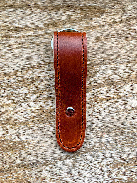 Handcrafted Leather Loop Keychain – Full Grain Suede – Made in USA BBH 