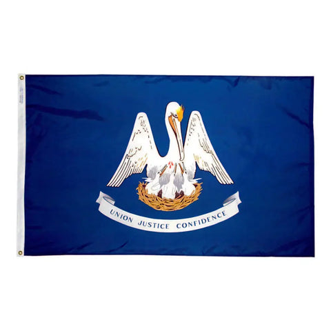 Louisiana State Flag - 100% Made in USA Freedom Flag and Pole 