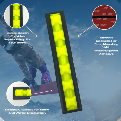 Low Profile Eggplant Spike Snowboard Stomp Pad – Made in USA Chatelet Manufacturing 