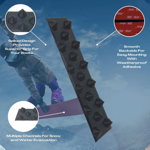 Low Profile Eggplant Spike Snowboard Stomp Pad – Made in USA Chatelet Manufacturing 