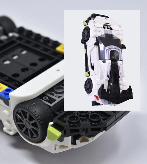 Low Profile Lego Car Wall Display Mount – 3-Pack White – Made in USA Chatelet Manufacturing 
