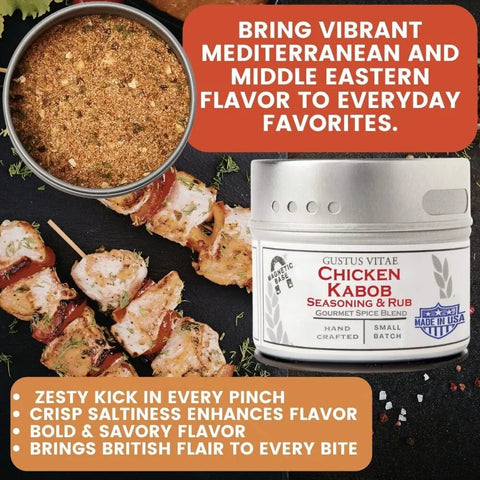 Luxury BBQ Seasoning Collection – 12 Four Ounce Gourmet Spice Tins for Grilling | Handcrafted in USA Gustus Vitae  Collections & Gift Sets