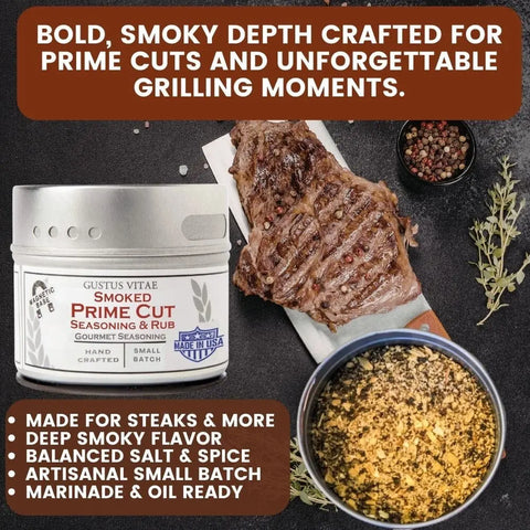Luxury BBQ Seasoning Collection – 12 Four Ounce Gourmet Spice Tins for Grilling | Handcrafted in USA Gustus Vitae  Collections & Gift Sets