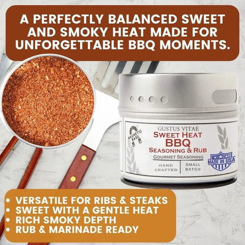Luxury BBQ Seasoning Collection – 12 Four Ounce Gourmet Spice Tins for Grilling | Handcrafted in USA Gustus Vitae  Collections & Gift Sets